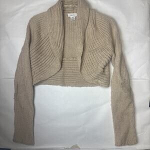 Calvin Klein Chunky Knit Cardigan Sweater Cream Color size M